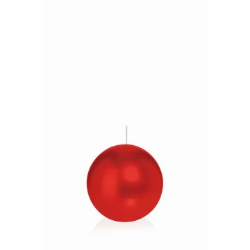 Candela di cera sferica MAEVA, rosso, Ø6cm, 10h - Made in Germany