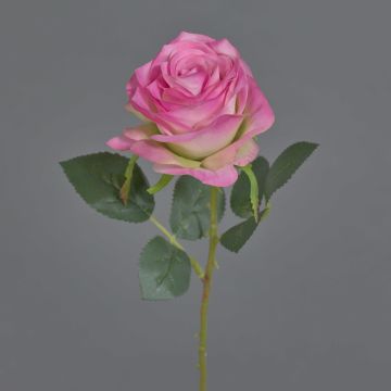 Rosa artificiale SIMONY, rosa-fucsia, 45cm, Ø8cm