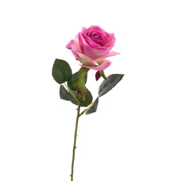 Rosa artificiale SIMONY, rosa-fucsia, 45cm, Ø8cm