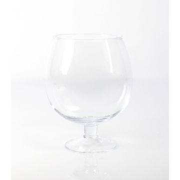 Bicchiere da cognac XXL LIAM su piede, vetro, trasparente, 20cm, Ø15cm