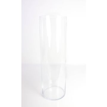 Vaso da terra cilindrico SANSA EARTH, vetro, trasparente, 60cm, Ø19cm