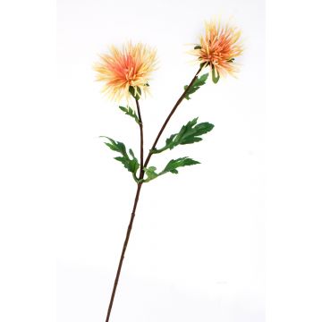 Crisantemo sintetico ESTELLE, albicocca-rosa, 70cm, Ø8-10cm