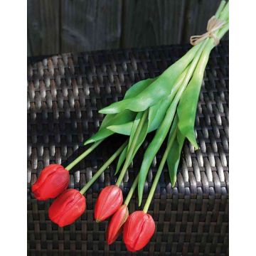 Mazzo di tulipani artificiali LONA, rosso, 45cm, Ø15cm