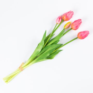 Mazzo di tulipani artificiali LONA, rosa-verde, 45cm, Ø15cm