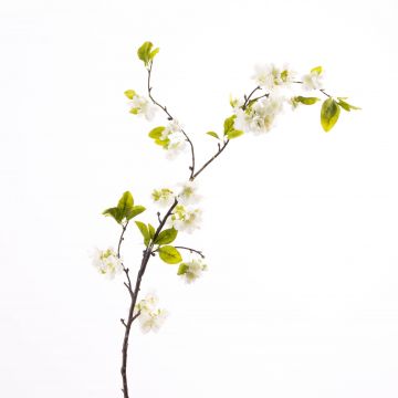 Ramo di ciliegio di imitazione VALESKA, con fiori, bianco, 105cm