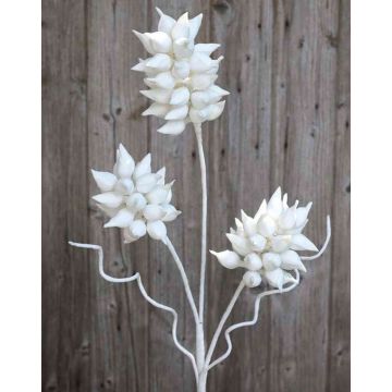 Ramo di campanula artificiale BERNADETTE, fiori, bianco, 100cm, Ø9cm