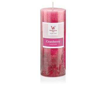 Candela a colonna ASTRID, Cool Cranberry, rosa, 13 cm, Ø6,8 cm, 60h