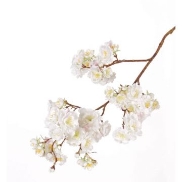 Ramo di ciliegio sintetico RUKIA, con fiori, bianco, 90cm
