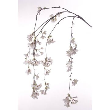 Ramo di ciliegio sintetico KAGAMI, con fiori, bianco, 120cm