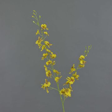 Ramo di oncidium artificiale TALIAH, giallo, 85cm, Ø3-4cm
