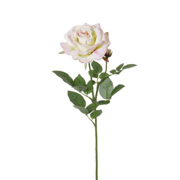 Rosa finta JANINE, rosa tenue, 70cm, Ø12cm