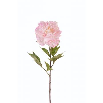 Peonia finta MILANA, rosa, 80cm, Ø18cm