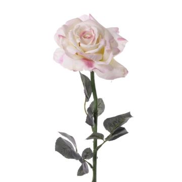Rosa finta QUINZY, rosa tenue, 65cm, Ø13cm