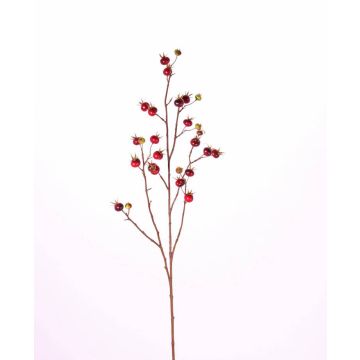 Rosa villosa finta GERDA, con frutti, rosso, 110cm