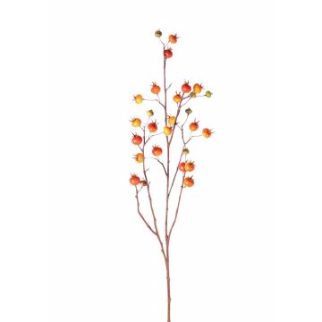 Rosa villosa finta GERDA, con frutti, arancione, 110cm