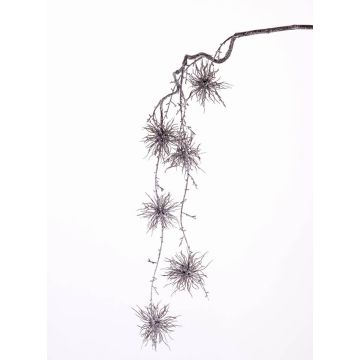 Ramo di amamelide finto ZENDAYA, fiori, ghiacciato, marrone, 110cm