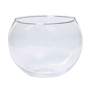 Vaso di vetro TOBI OCEAN, sfera, trasparente, 10cm, Ø13cm
