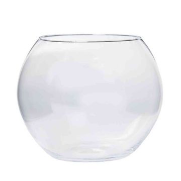 Vaso di vetro TOBI OCEAN, sfera, trasparente, 24cm, Ø26cm