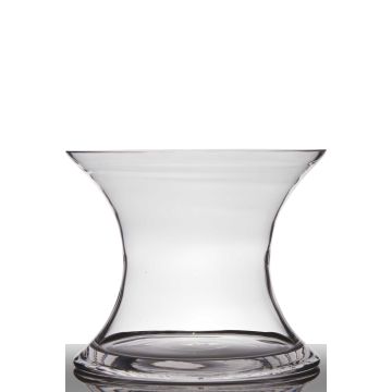 Vaso di vetro a forma di clessidra LIZET, trasparente, 24cm, Ø29cm