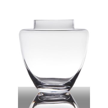 Elegante vaso di vetro LACEY, trasparente, 19cm, Ø19cm
