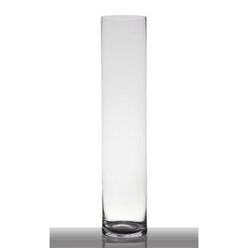 Vaso da terra cilindrico SANSA EARTH, vetro, trasparente, 90cm, Ø19cm