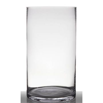 Vaso cilindrico in vetro SANSA EARTH, trasparente, 45cm, Ø25cm