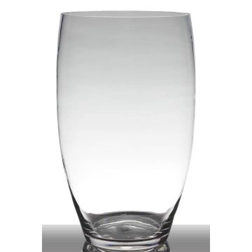 Vaso di vetro HENRY, rotondo e bulboso, trasparente, 46cm, Ø26cm
