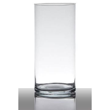 Vaso di vetro SANYA EARTH, cilindro, trasparente, 25cm, Ø12cm