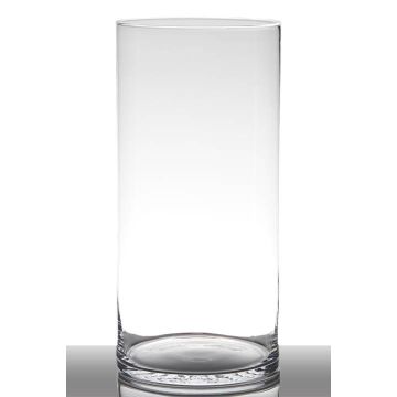Vaso di vetro SANYA EARTH, cilindro, trasparente, 40cm, Ø19cm