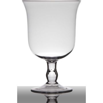 Vaso con piede NOELLE di vetro, trasparente, 24cm, Ø15,5cm