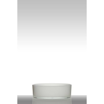 Ciotola decorativa in vetro VERA EARTH, bianco, 8cm, Ø25cm