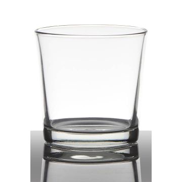 Vaso in vetro per candele ALENA, trasparente, 13cm, Ø13cm