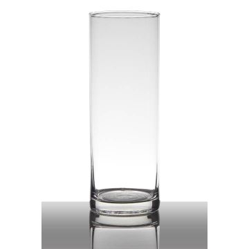 Vaso di vetro SANYA EARTH, cilindro, trasparente, 24cm, Ø9cm