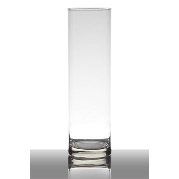Vaso di vetro SANYA EARTH, cilindro trasparente, 30cm, Ø9cm