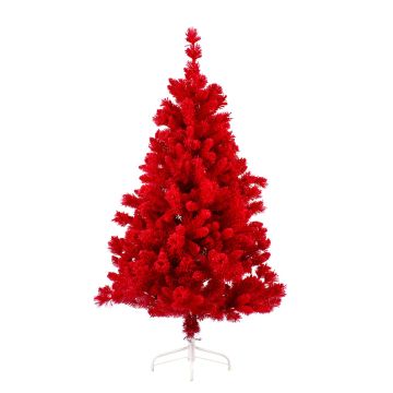 Albero di Natale finto GÖTEBORG SPEED, rosso, 120cm, Ø60cm