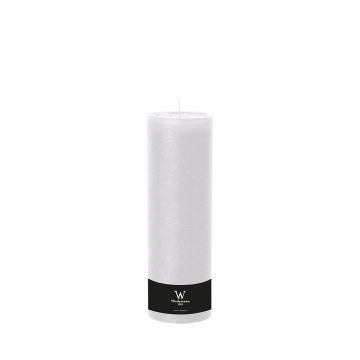 Candela a blocco per lanterna AURORA, bianca, 30cm, Ø10cm, 200h - Made in Germany