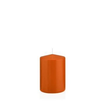 Candela per lanterna MAEVA, a colonna, arancione, 10cm, Ø7cm, 42h - Made in Germany
