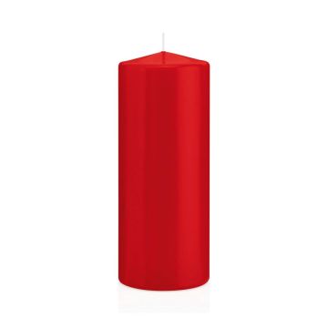 Candela per lanterna MAEVA, a colonna, rossa, 20cm, Ø8cm, 119h - Made in Germany