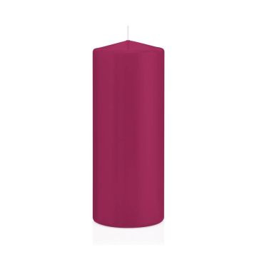 Candela per lanterna MAEVA, a colonna, magenta, 20cm, Ø8cm, 119h - Made in Germany