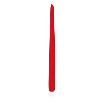 Candela per candeliere PALINA, rosso, 40cm, Ø2,5cm, 15,5h - Made in Germany
