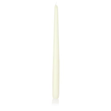 Candela per candeliere PALINA, avorio, 40cm, Ø2,5cm, 15,5h - Made in Germany