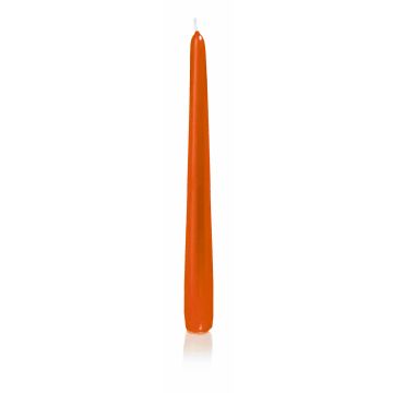 Candela per candeliere PALINA, arancione, 25cm, Ø2,5cm, 8h - Made in Germany