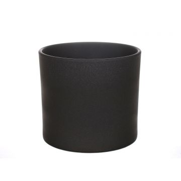Fioriera MATTIS in ceramica, grigio-nero, 31cm, Ø33cm