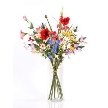 alto 95 cm Mazzo legato di fiori secchi e artificiali color crema pronto per vaso 
