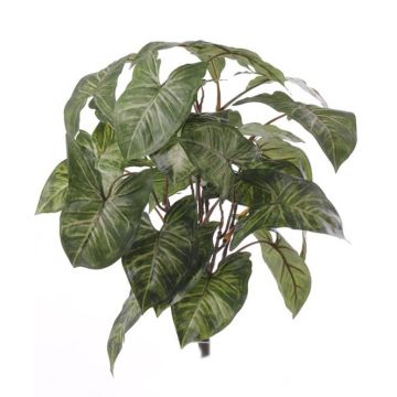 Syngonium artificiale RUBEN su stelo, verde-bianco, 40cm