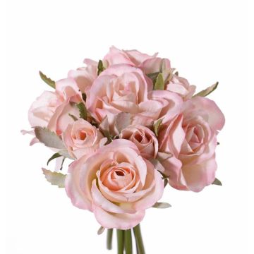 Bouquet di rose artificiali ROSILA, rosa, 20cm, Ø15cm