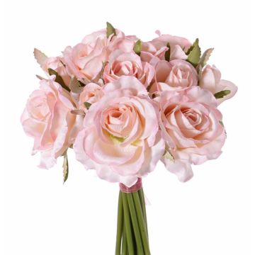Bouquet di rose artificiali ROSILA, rosa, 25cm, Ø20cm
