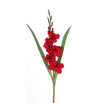 Gladiolo artificiale ELEA, rosso, 85cm, Ø3-10cm