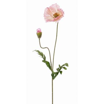 Papavero artificiale LIENTJE, rosa, 65cm, Ø12cm