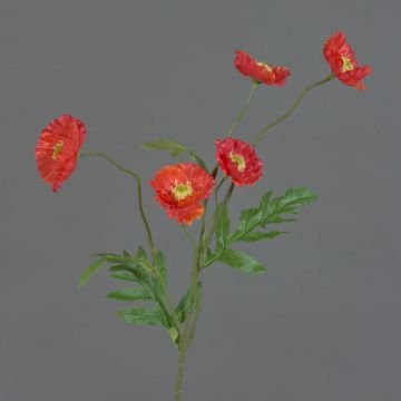Papavero artificiale KEIRA, arancione, 65cm, Ø5cm